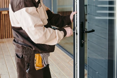 Cleaning And Polishing Glass Door Installation in Uptown Core